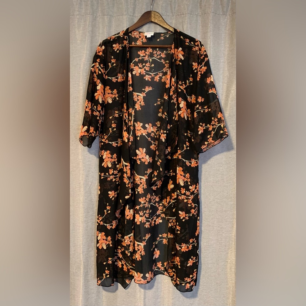 Sheer Floral Cardigan